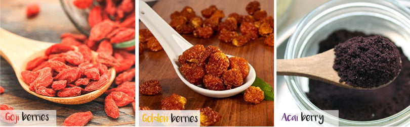 Los mejores antioxidantes: Goji Berries, Golden Berries y Acai