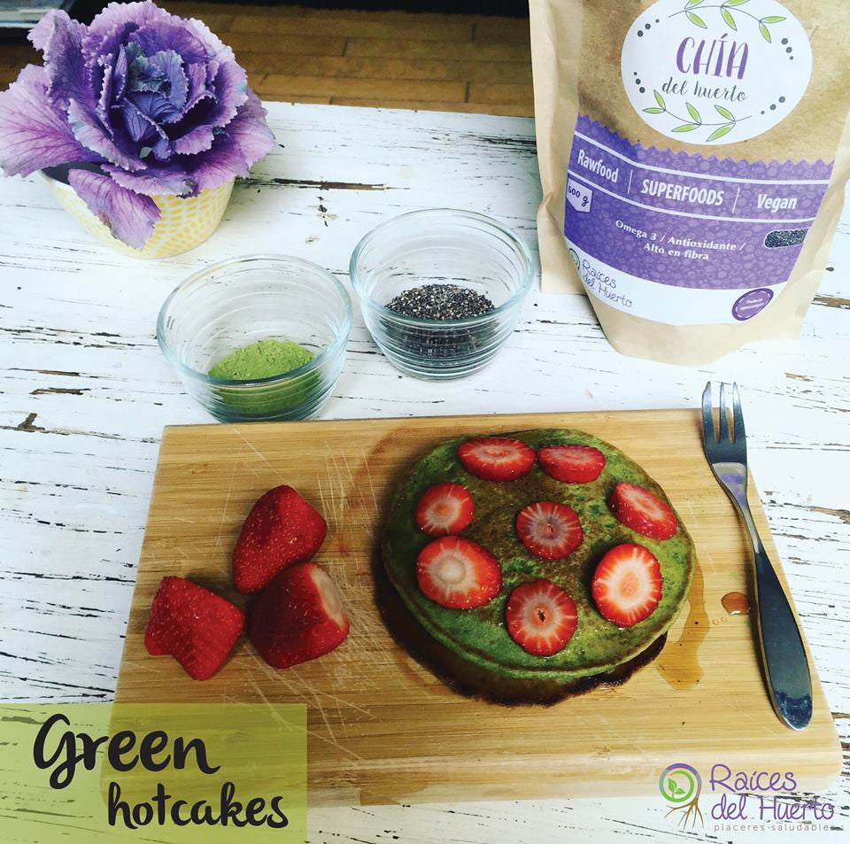 Se te antojan unos green hotcakes?