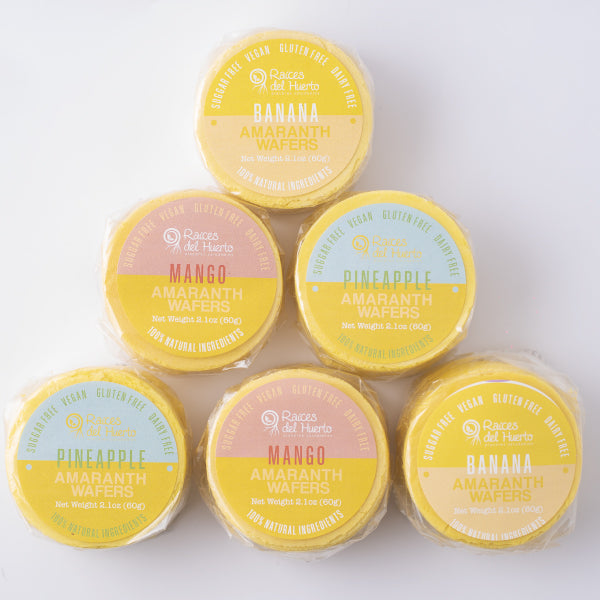 Kit de 6 obleas sabores tropicales/ Raíces del Huerto