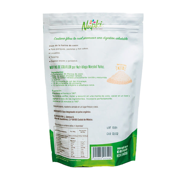 Harina de coco 400 gr/ Nupki