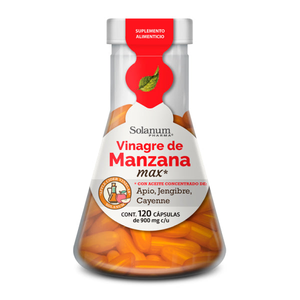 Vinagre de manzana en cápsulas (120 cápsulas de 90mg c/u)/ Solanum