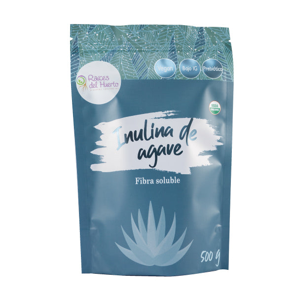 Inulina de agave orgánica en polvo 500g/ Raíces del Huerto