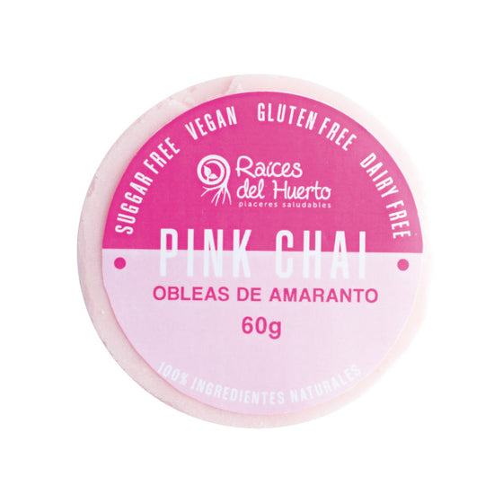Obleas de pink chai 60g/ Raíces del Huerto